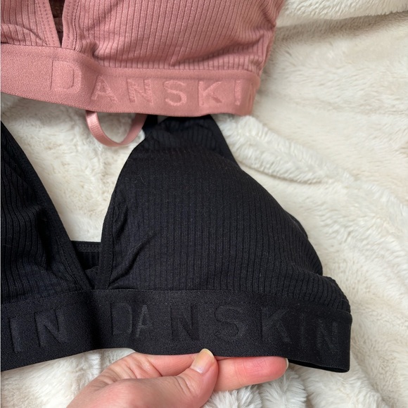 DANSKIN Intimates 2-pack ribbed seamless bra, large, NWOT - Picture 2 of 9